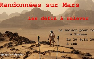 Conférence de Jacques DROUOT : Randonnées sur Mars 